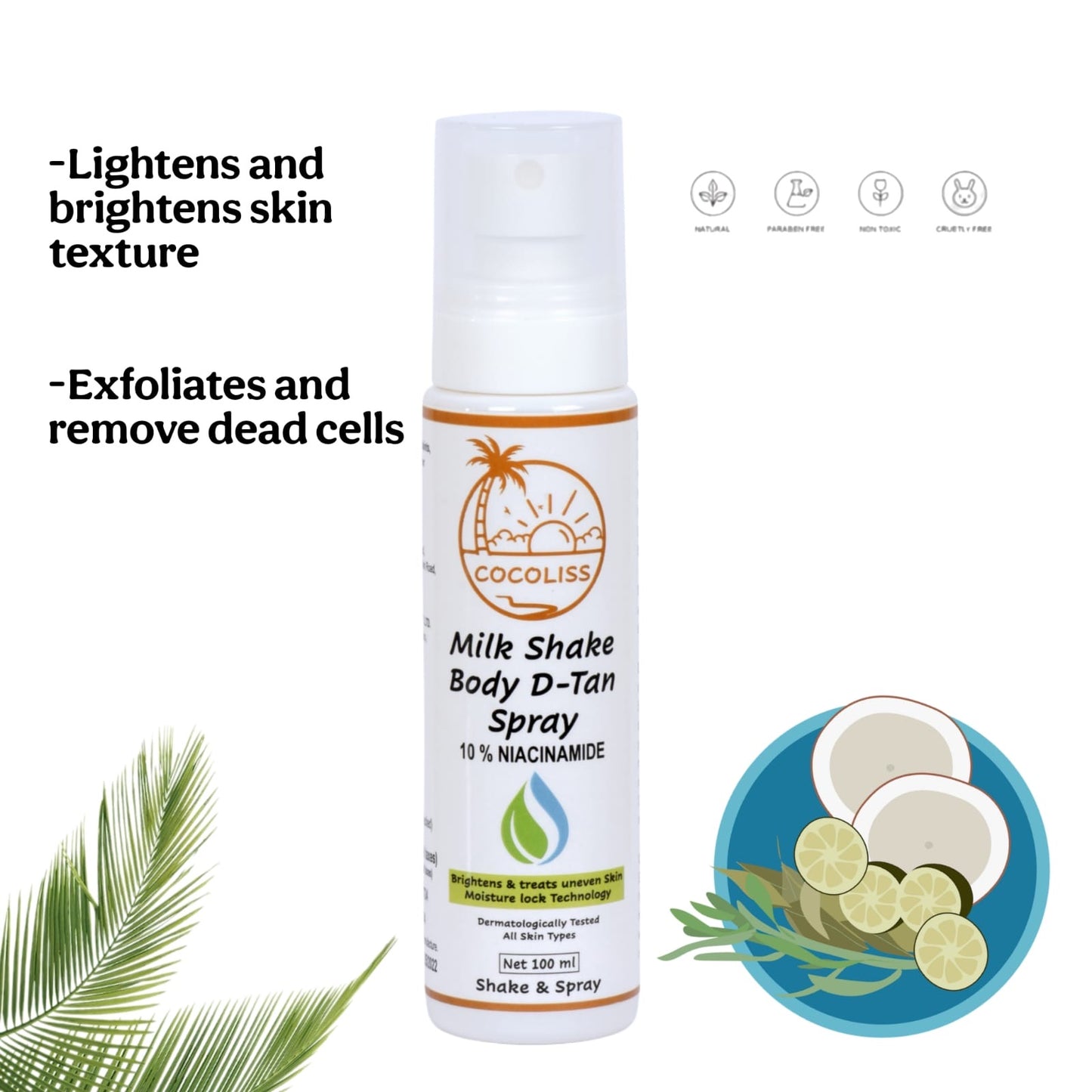 Coconut milkshake D’tan body spray